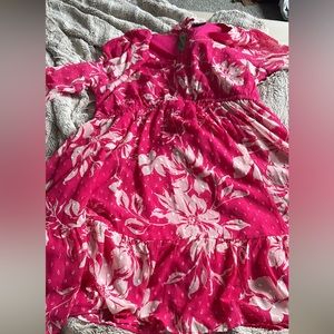 Pink Floral Dress + White Floral Dress